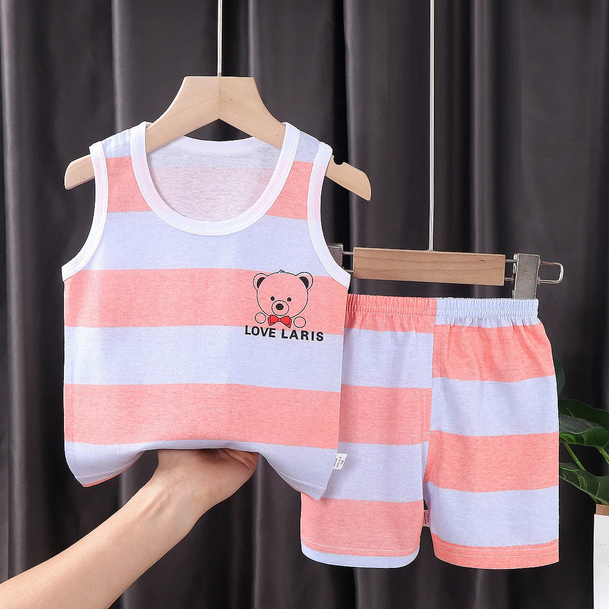 Kids’ Cotton Tank Top & Shorts Set