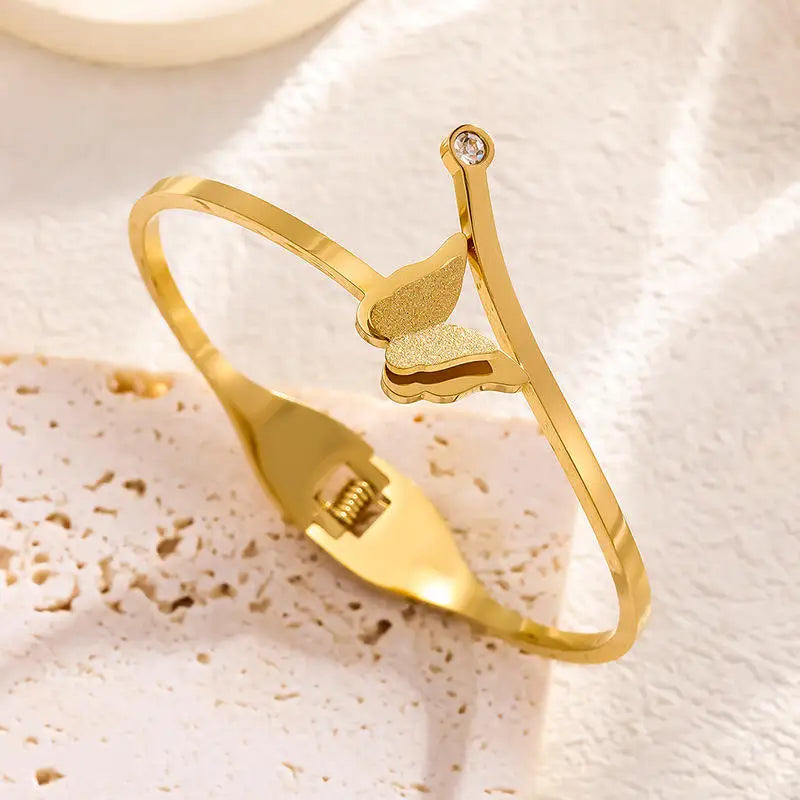 Women’s Elegant Moissanite Animal Chain Bracelet – 14K Gold-Filled Fine Jewelry Gift