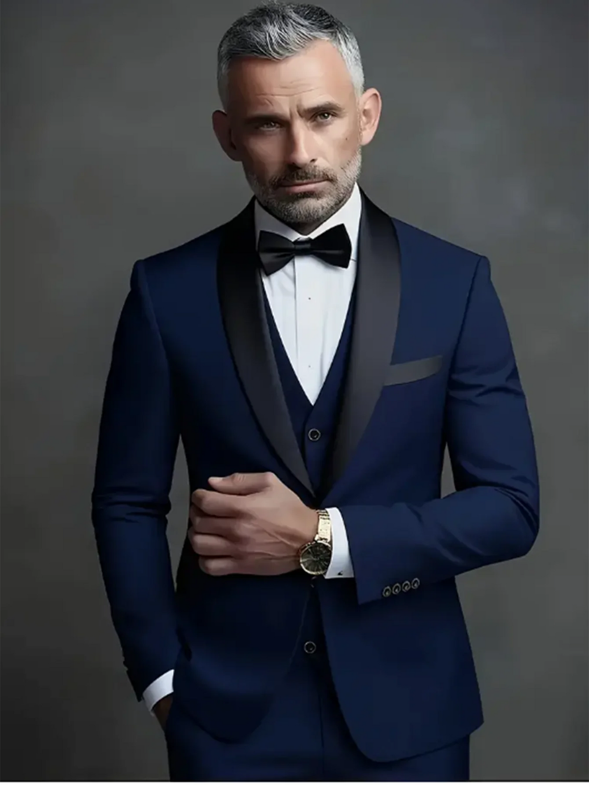 Men’s Elegant Slim Fit Tuxedo Suit Set – Classic Black Formal Suit for Weddings, Business, Parties & Special Occasions