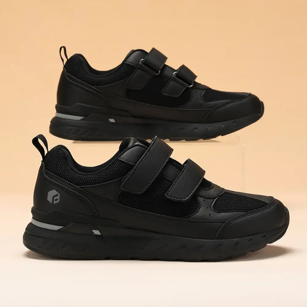 Men'S Athletic Shoes Wide Width With Adjustable Straps Low-Top Non-Slip Lightweight Running Shoe For Swollen Feet Arch Support