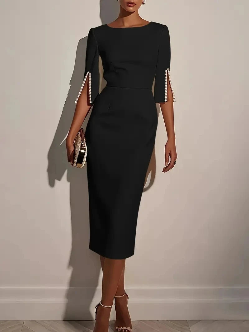 Women’s Elegant Midi Sheath Dress