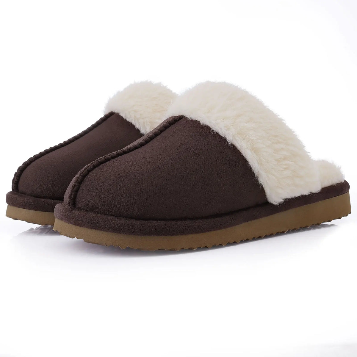 Kidmi Warm Fluffy Women Slippers Classic Brand Fuzzy House Slippers Indoor Soft Memory Foam Slippers Outdoor Antiskid Slippers