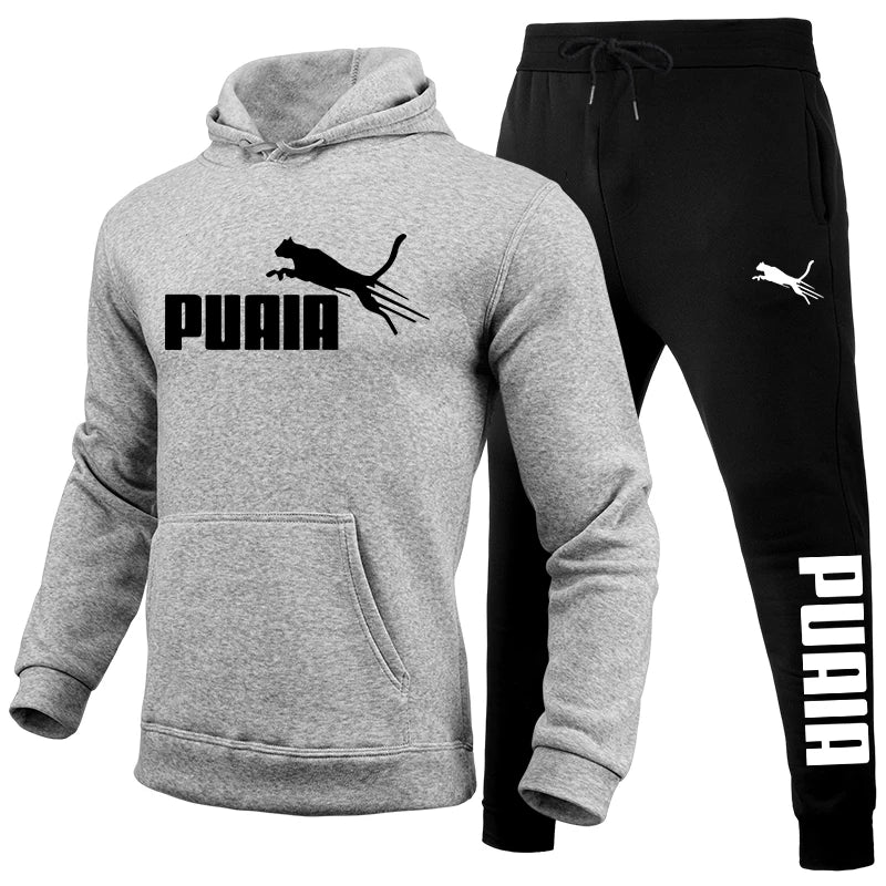 Men’s Printed Pullover Tracksuit