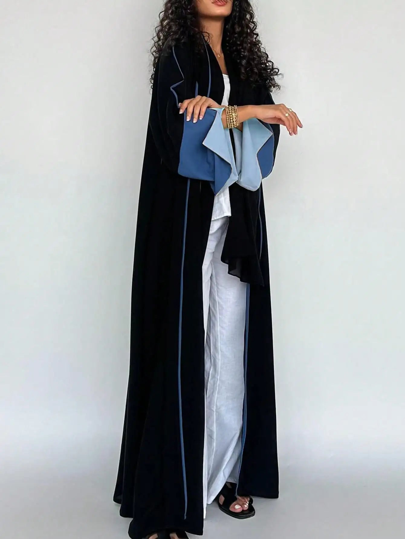 Elegant Open Front Abaya