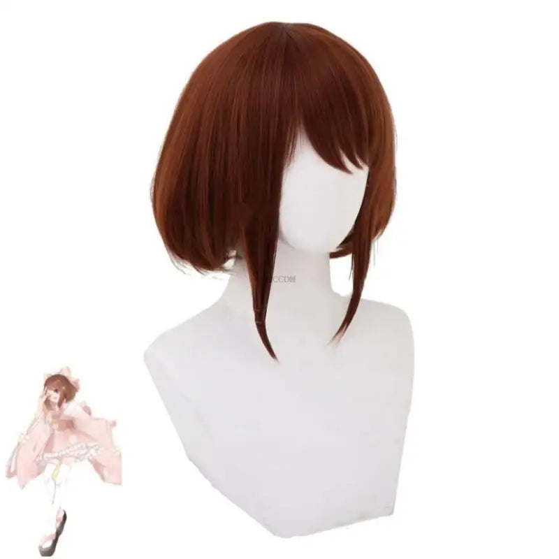 Anime Uraraka Ochaco Boku No Cosplay Costume Wig Kimono Lovely Pink Lolita Dress Hallowen Carnival Party Suit