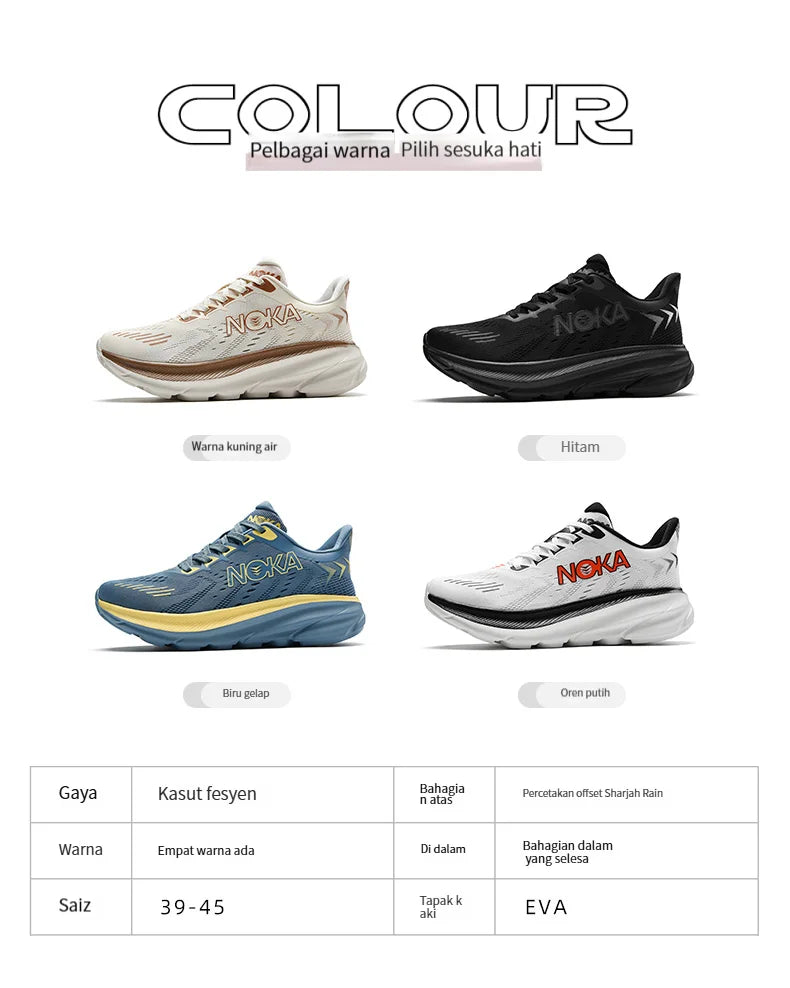 Men's Running Shoes Jogging Breathable Mesh Cushioning Non-Slip Outdoor Luxury shoes Couple Trainer Race Sneakers Off-road Shoes