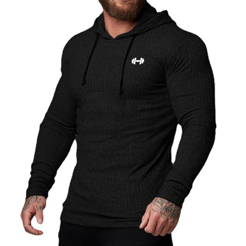 Men’s Ribbed Hooded Training Pullover