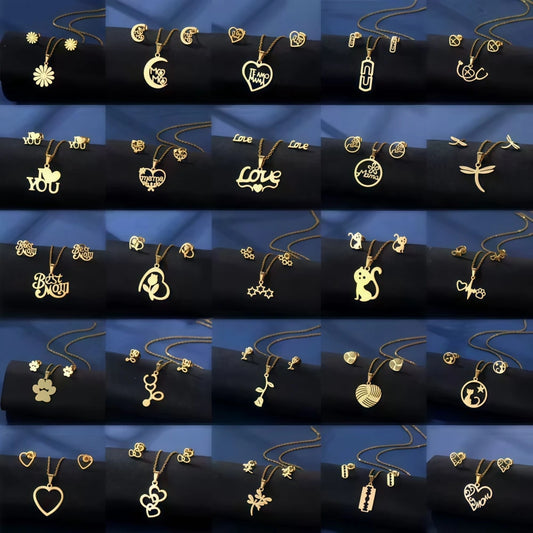 Heart & Butterfly Jewelry Set