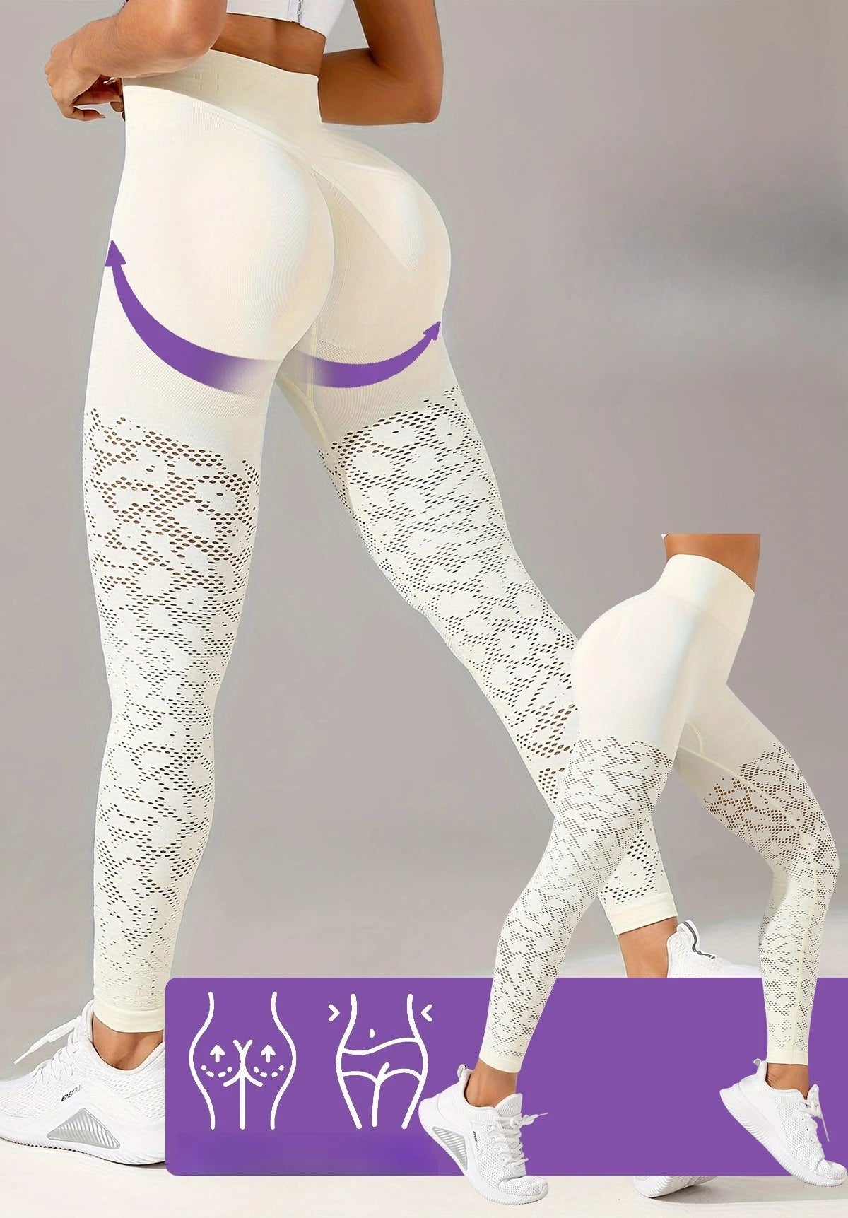 Women’s High-Waisted Mesh Yoga Leggings