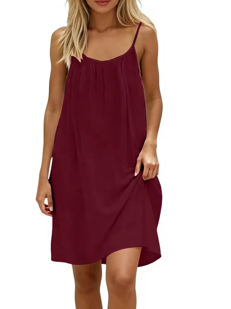 Women’s Loose Backless Slip Dress