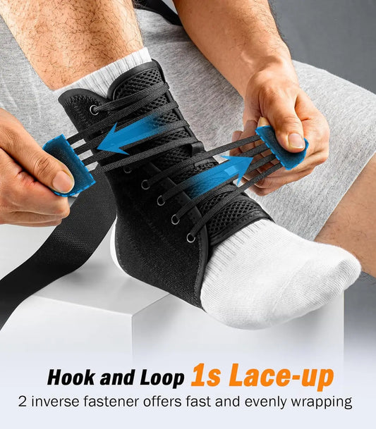 NEENCA Quick-Lace Ankle Support Brace