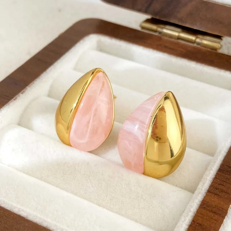 Women’s Vintage Geometric Resin Drop Earrings