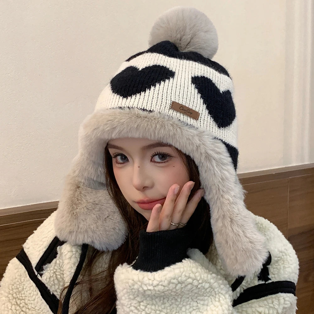 Women's Cute Pompom Winter Beanie