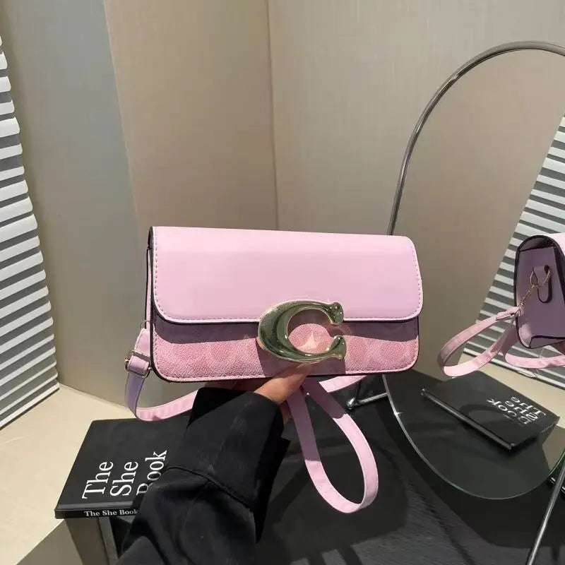 Women’s New Versatile Small Square Bag, Fashionable Retro Tofu Shoulder & Crossbody Messenger Bag, High-Grade Textured Handbag