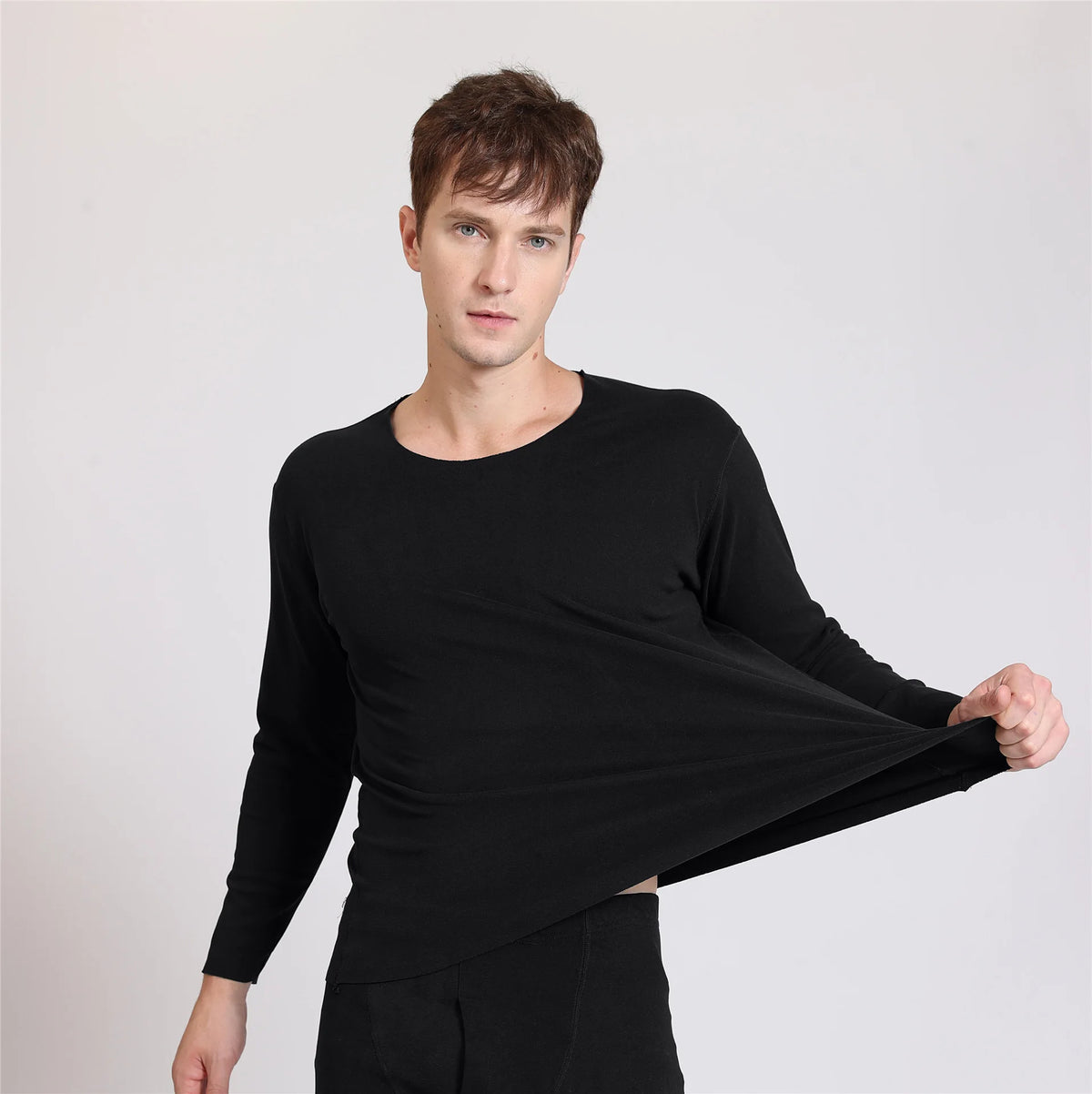 Men's Fleece-Lined Thermal Underwear Set