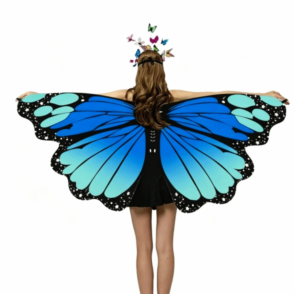 Rainbow Butterfly Fairy Wing Cape