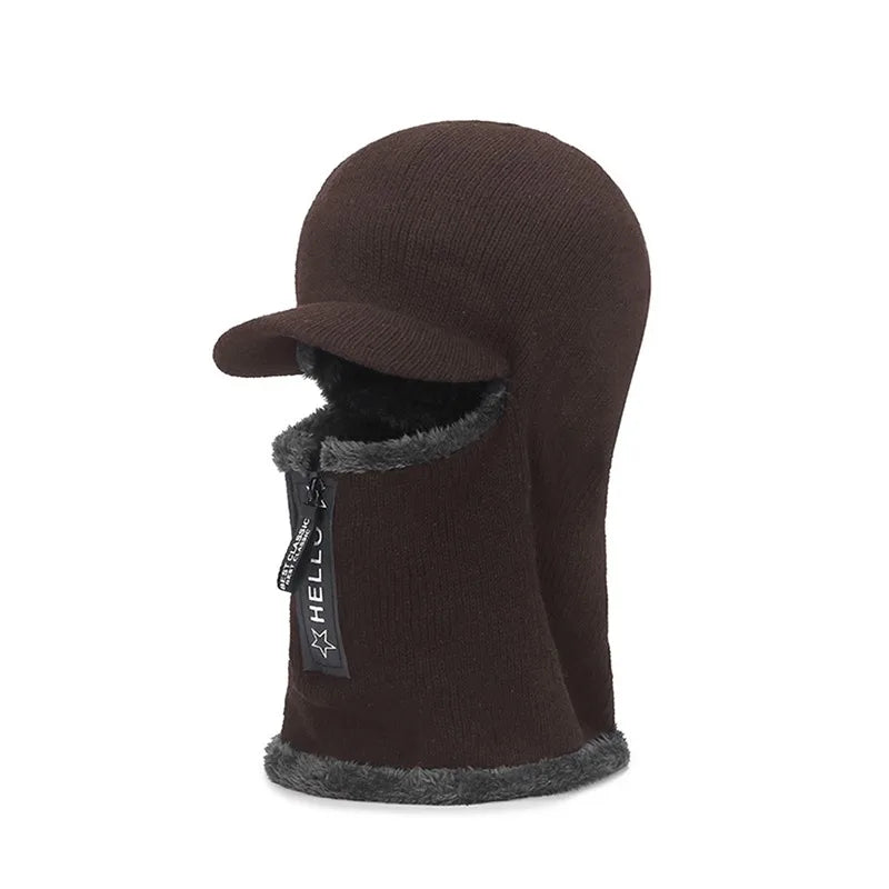 Unisex Winter Wool Blend Earflap Hat