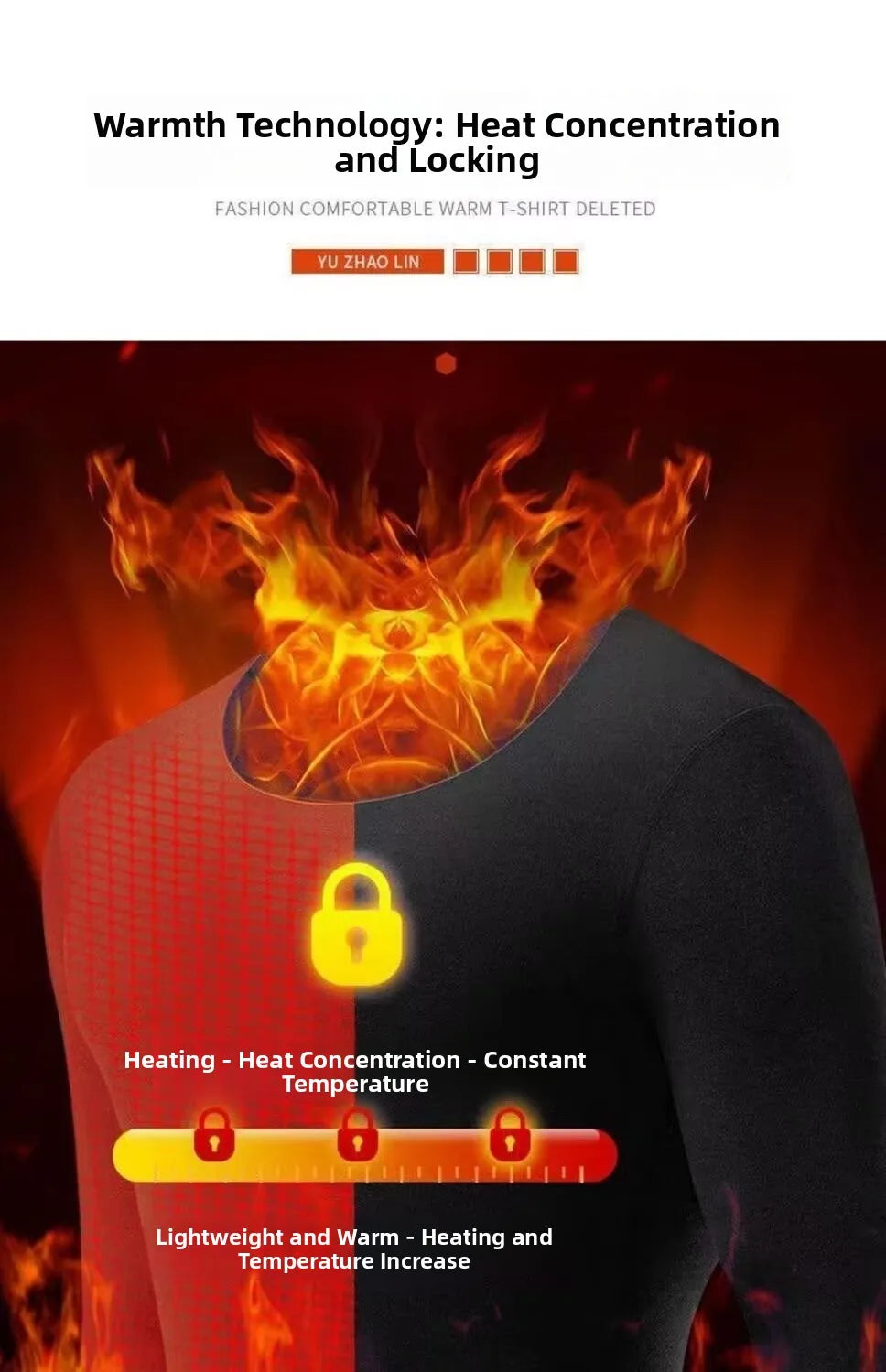 Men's Fleece-Lined Mock Neck Thermal Set
