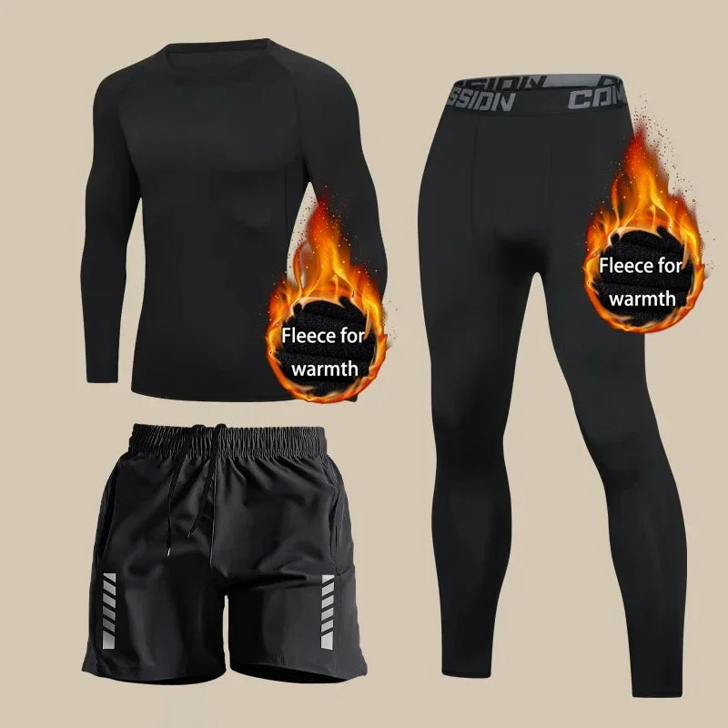 Men's Warm Stretch Thermal Underwear Set