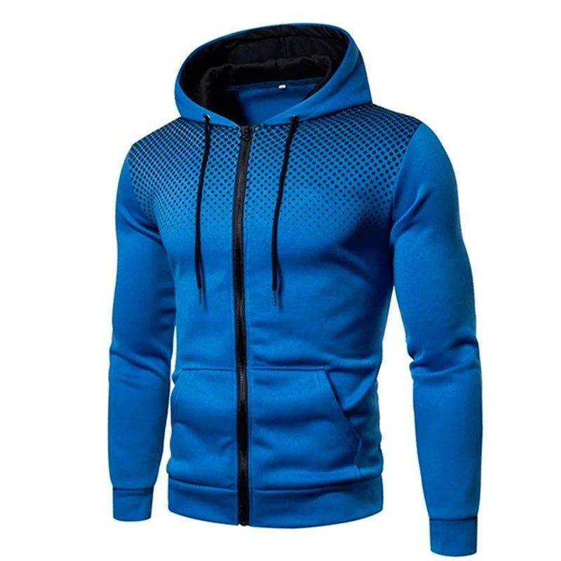 Men’s Polka Dot Zip Hoodie