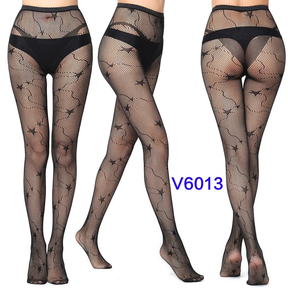 Women’s Sheer Geometric Pattern Tights