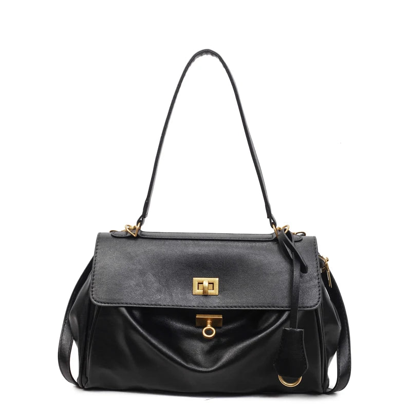 Women’s Vintage PU Flap Shoulder & Crossbody Bag