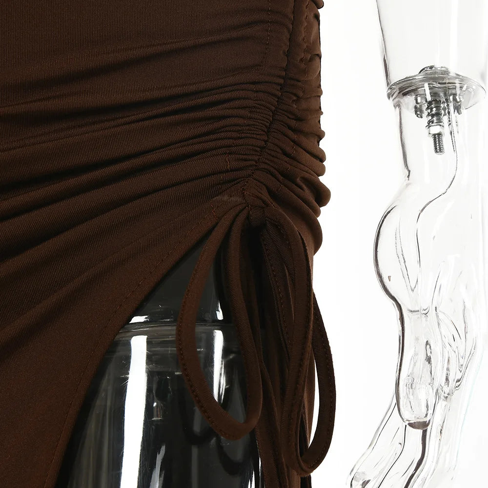 Backless Bodycon Midi Dress