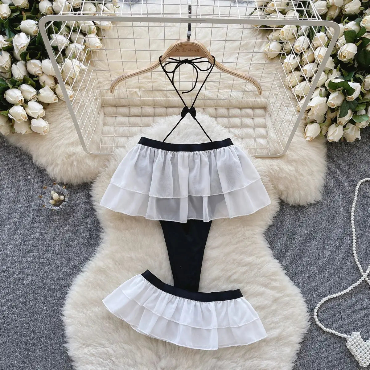 Women’s Floral Lace Strapless Mini Dress