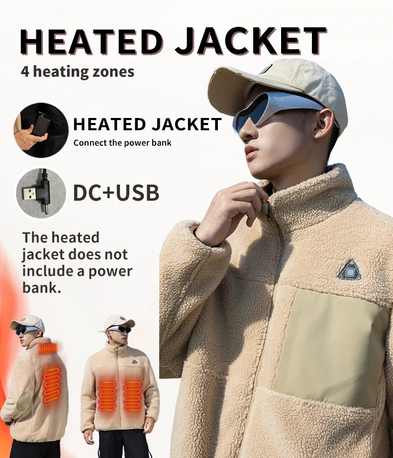 Men's Smart Heated Fleece Jacket