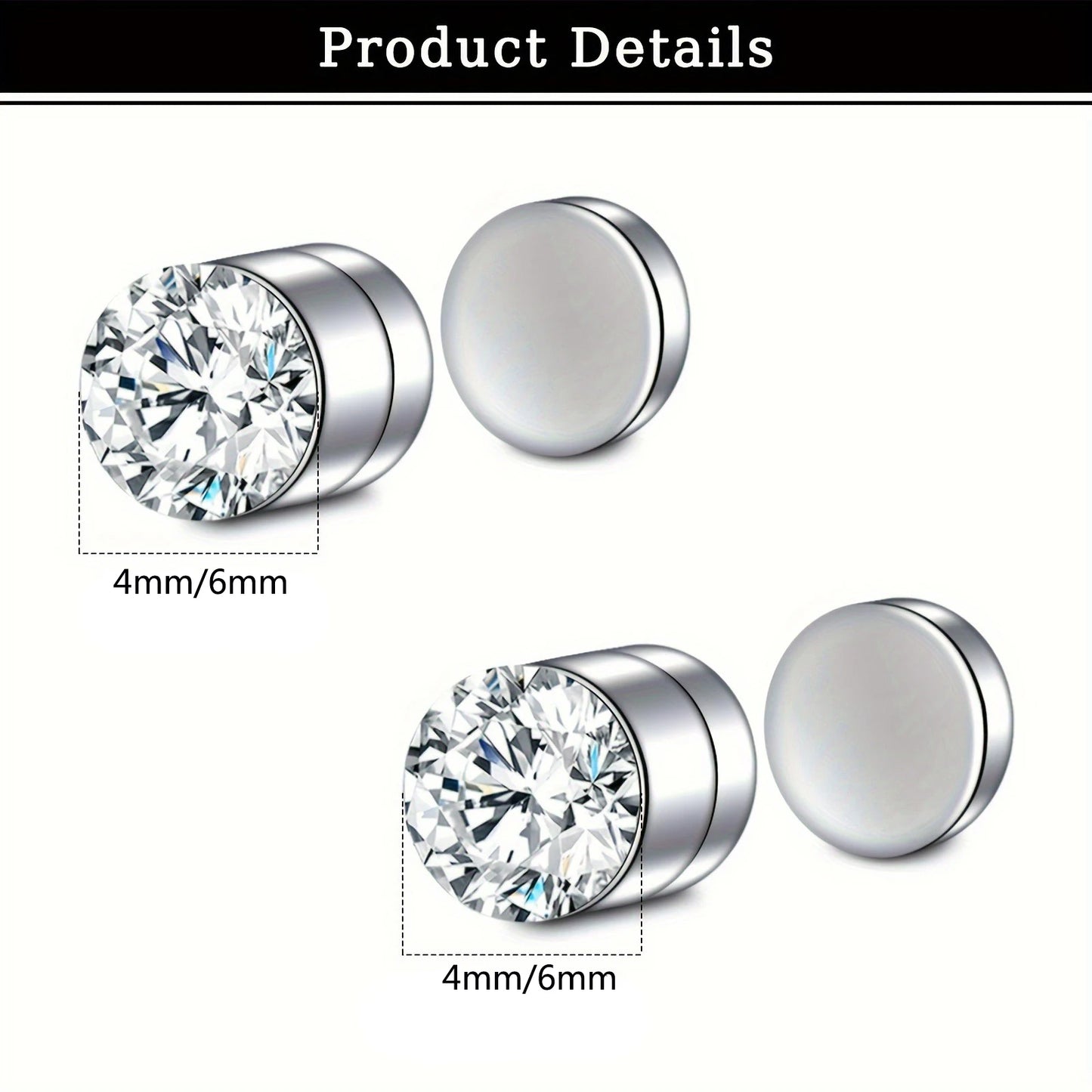Classic Stainless Steel Stud Earrings