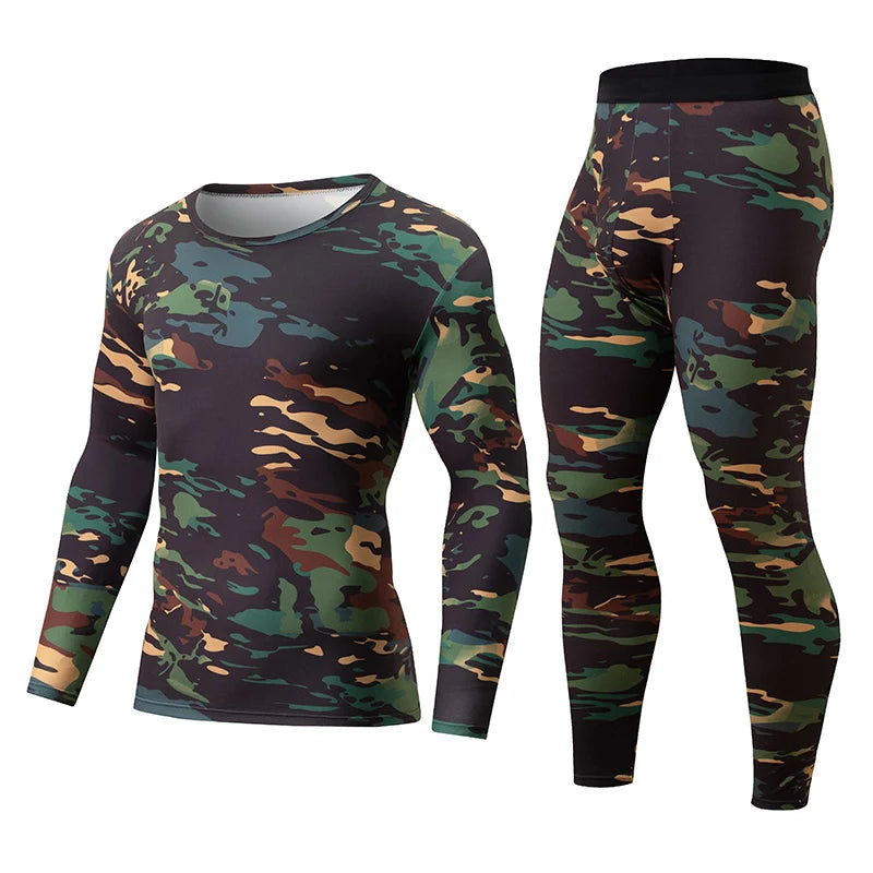 Men's Printed Thermal Base Layer Set