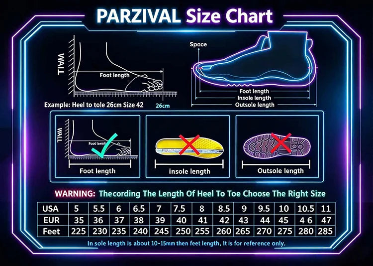 Men’s Breathable Platform Running Sneakers