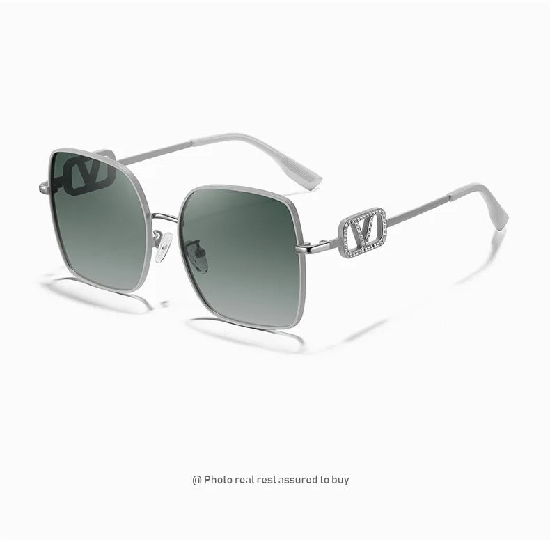 2026 New Women’s Vintage Metal Sunglasses – UV Protection Polarized High-Fashion Sunshade Eyewear, Stylish Gafas de Sol Mujer.