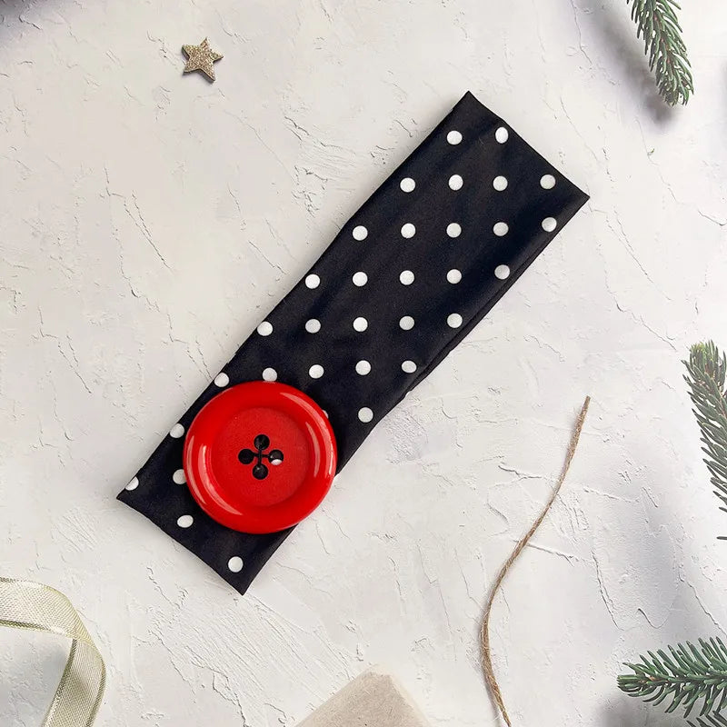 Women’s Y2K Retro Dot Stretch Headband