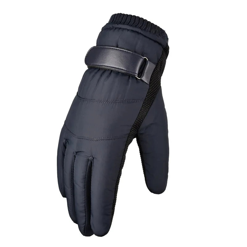 Winter Gloves Men Windproof Down Alternative Fleece Lined Thickened Warm Autumn Winter Motorcycle Cycling E-Bike Ski