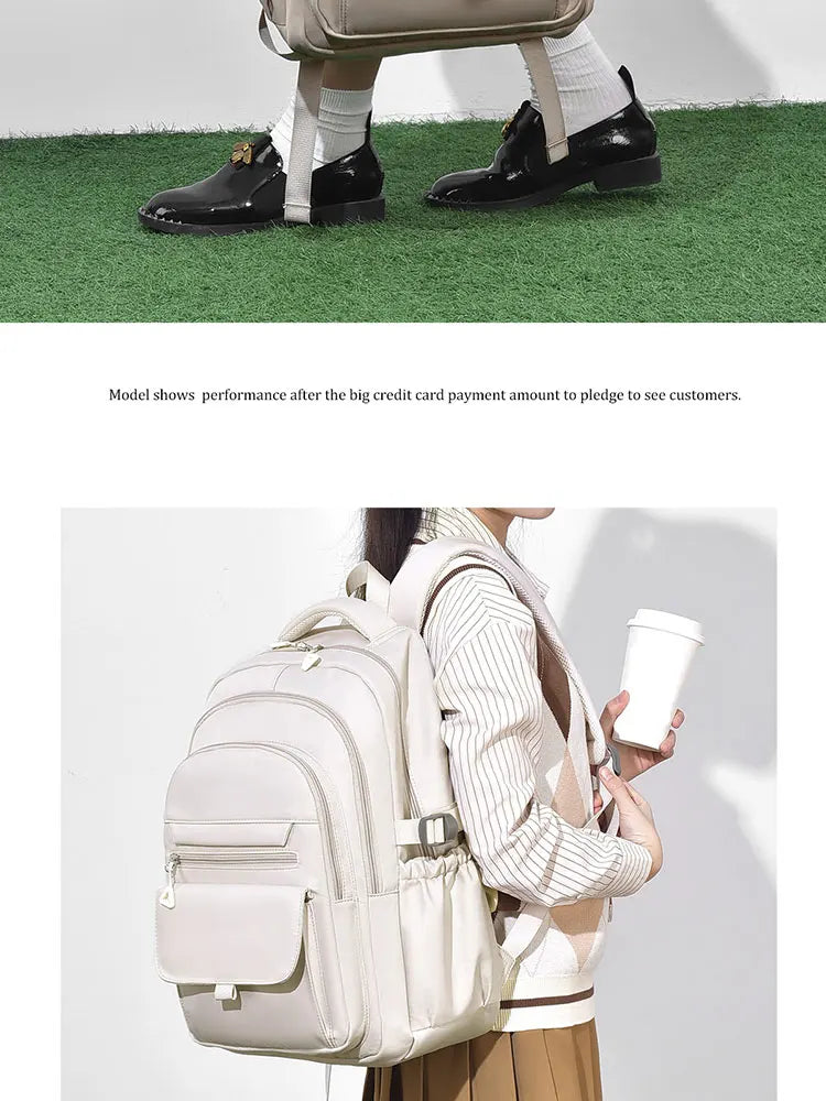 Unisex Oxford Casual Backpack with Laptop Compartment