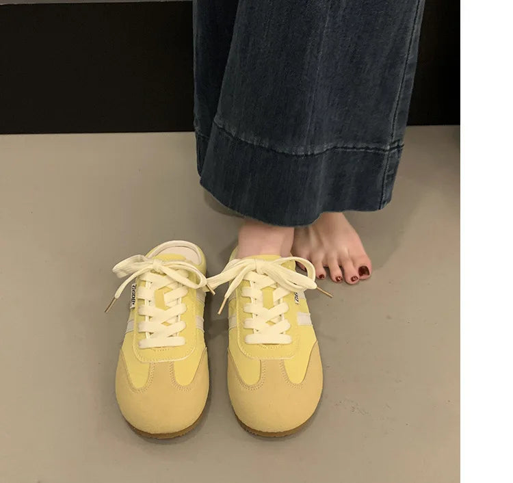 Women Fashion Slippers 2026 Summer Trend Casual Comfort Platform Flats Mules Slippers Lace-Up Non Slip Outdoor Female Slippers
