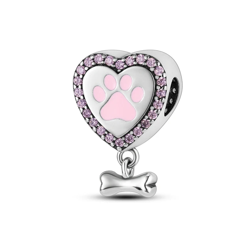 925 Sterling Silver Pink Ballet Girl Bow Pendant Charm Bead for Women – Elegant DIY Jewelry Making Charm for Bracelets & Necklaces