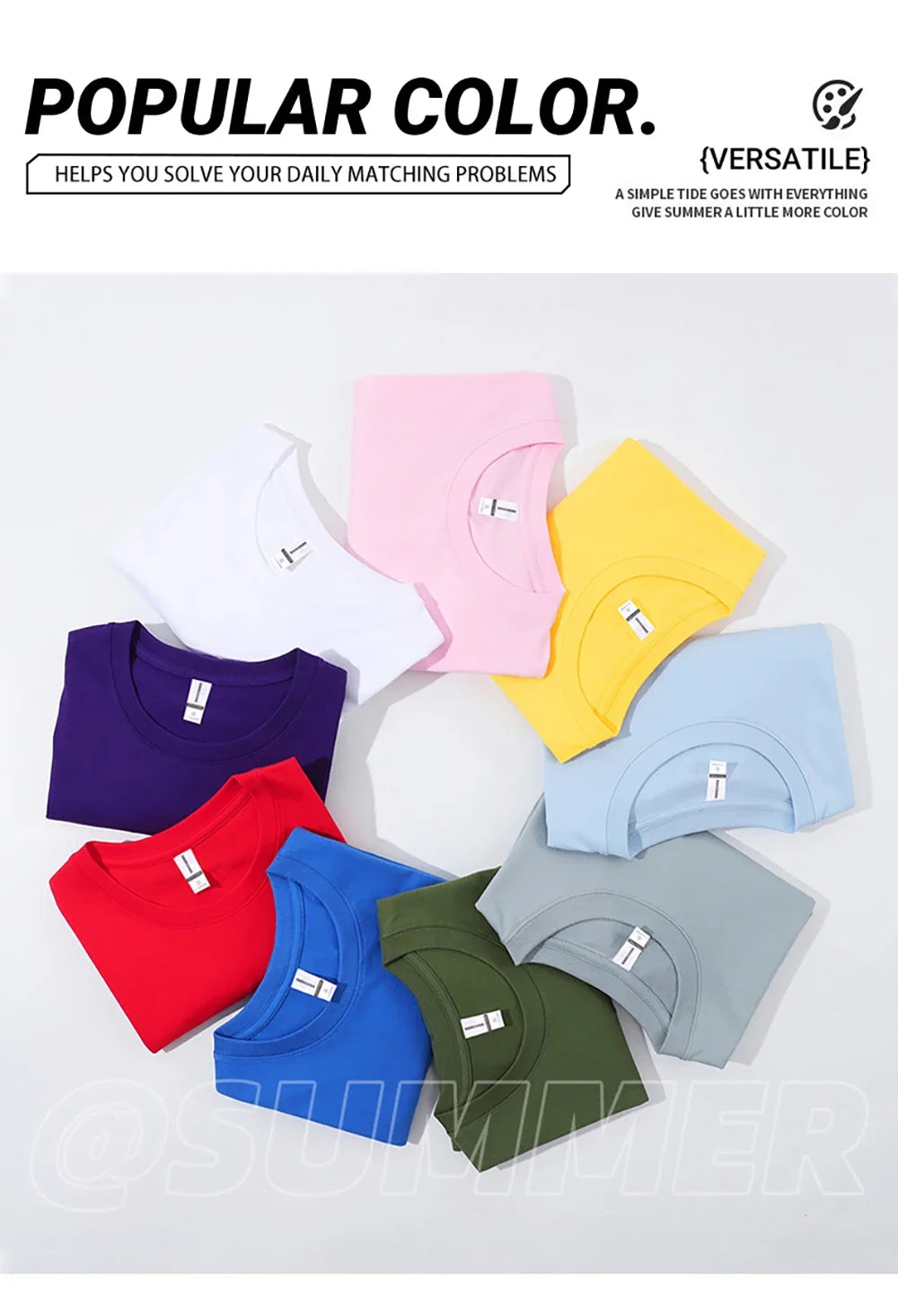 Customized LOGO Picture Men's Cotton T-Shirt Summer Colour Loose Short Sleeves Comfortable Fashion T Shirts Unisex O-Neck DIY Te