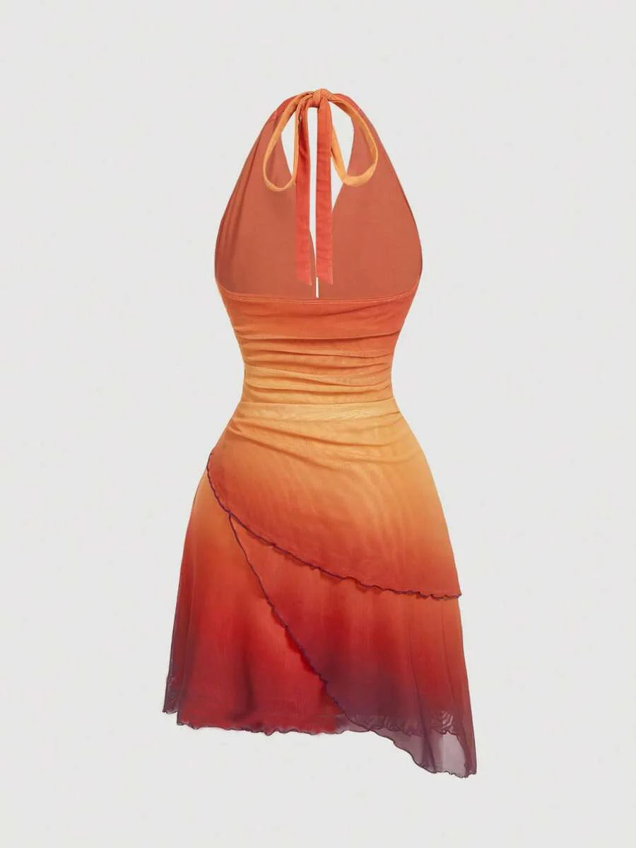 Women’s Gradient Bow Sweetheart Dress 🎀