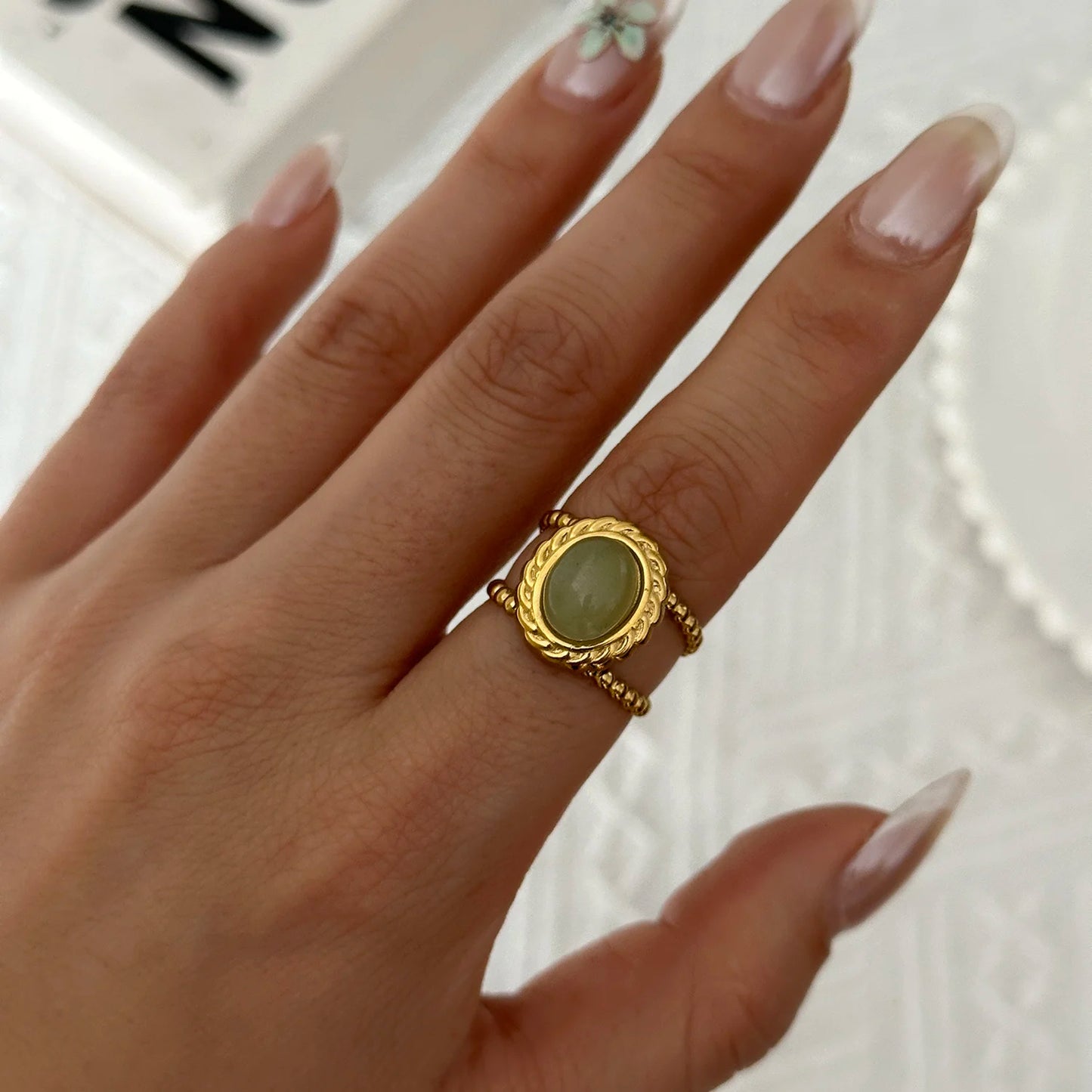 Women’s Stainless Steel Irregular Punk Statement Ring