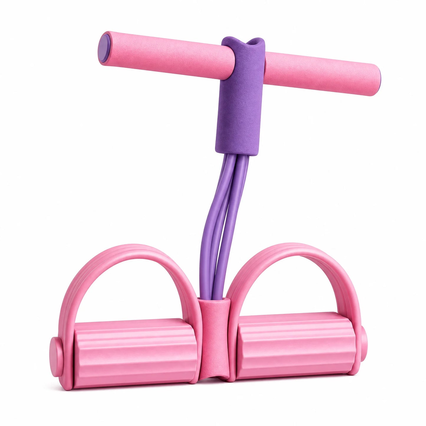 6-Tube Resistance Band Pedal Trainer – Sit-Up Assistant & Elastic Pull Rope for Full Body Home Gym, Leg, Arm & Waist Workouts