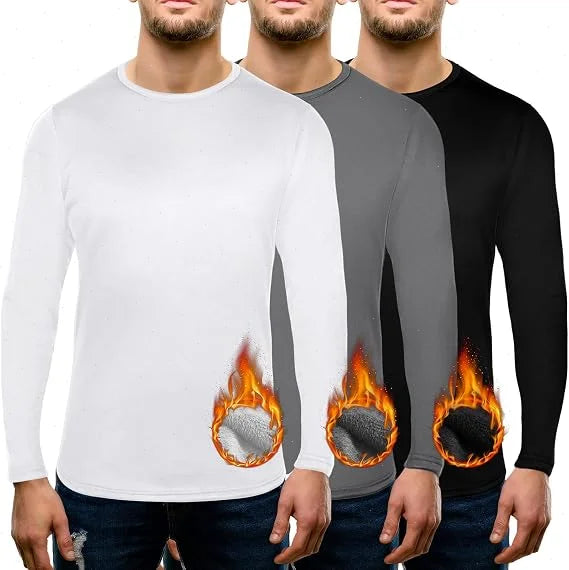 Men's Thick Fleece-Lined Thermal Shirt