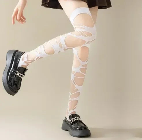 Women’s Sheer Geometric Pattern Tights