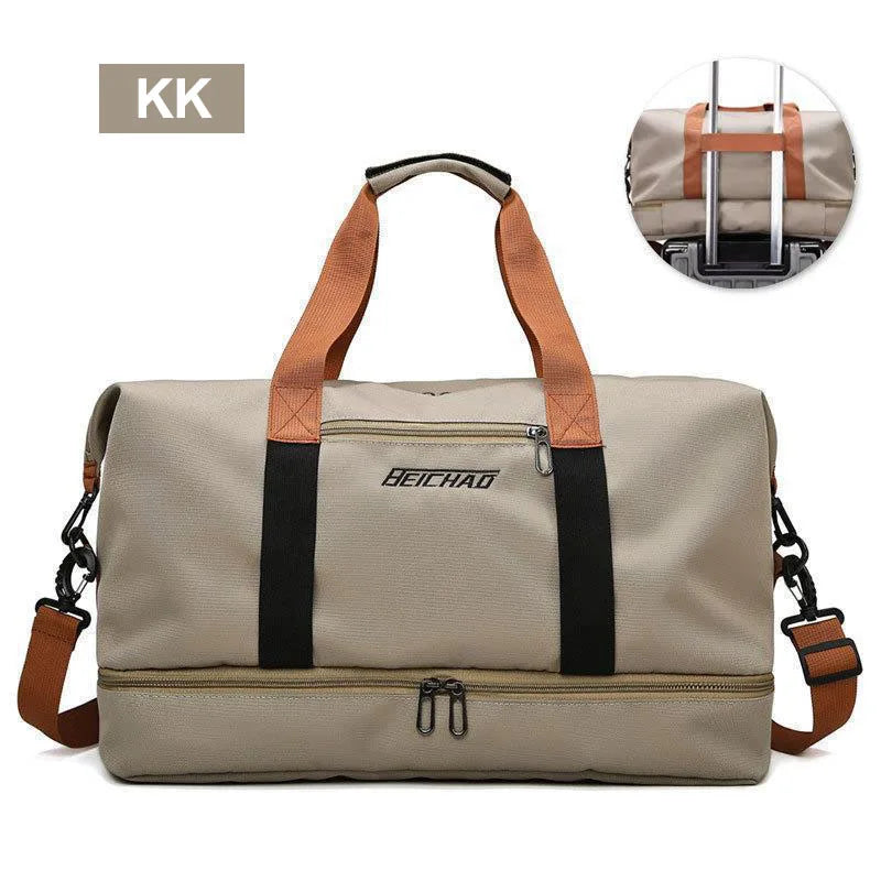 Travel Gym Duffle Bag – Portable Carry-On Weekender Shoulder & Crossbody Bag for Fitness, Sports and Short Trips