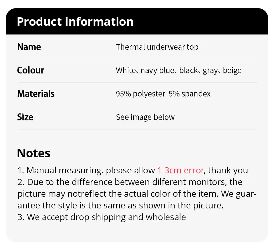 Men's Stretch Thermal Long Sleeve Base Layer