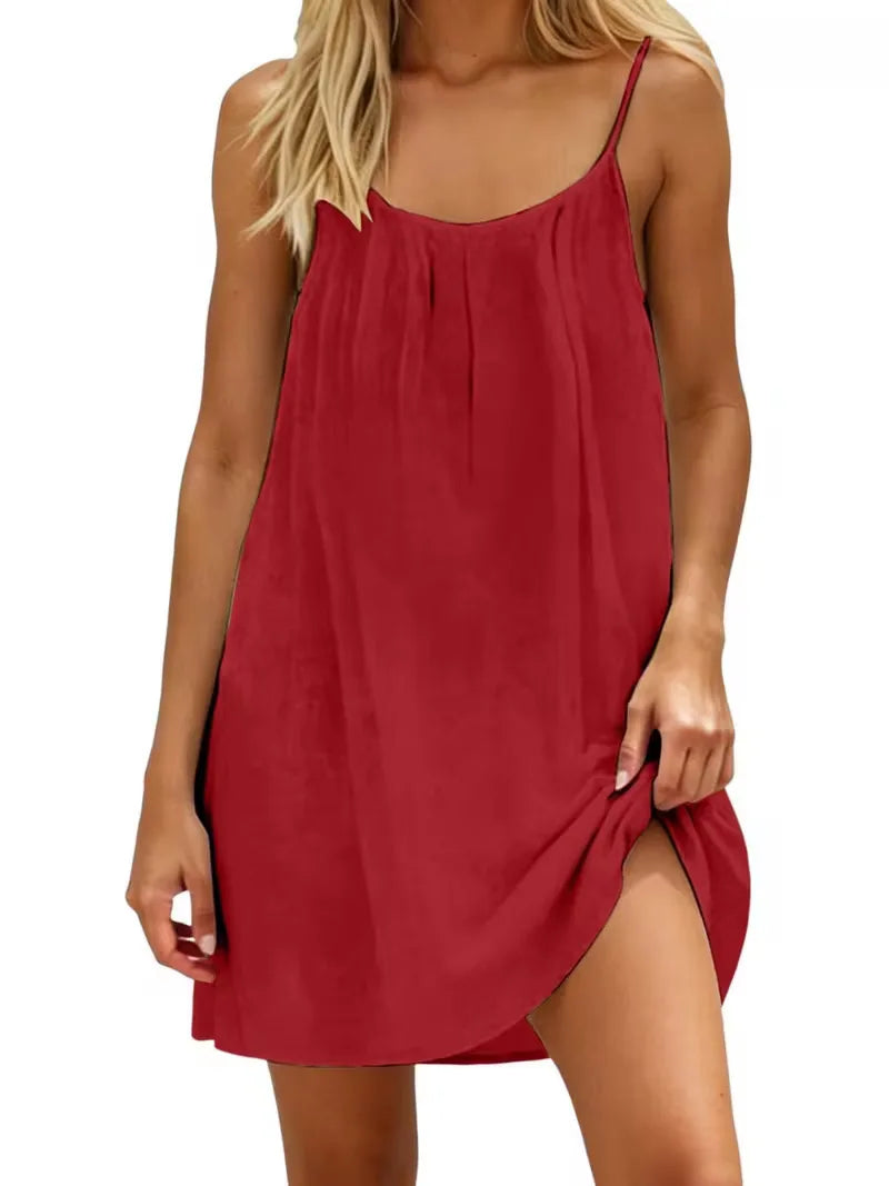 Women’s Loose Backless Slip Dress