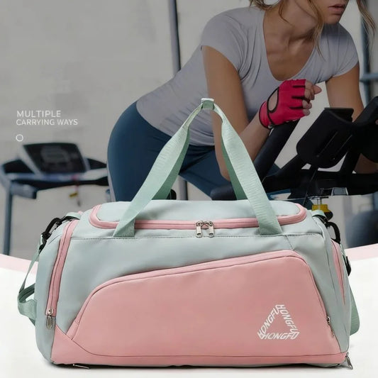 Waterproof Travel Gym Bag with Shoe Compartment – Dry & Wet Separation Sports Duffle, Shoulder Bag & Fitness Backpack for Men & Women