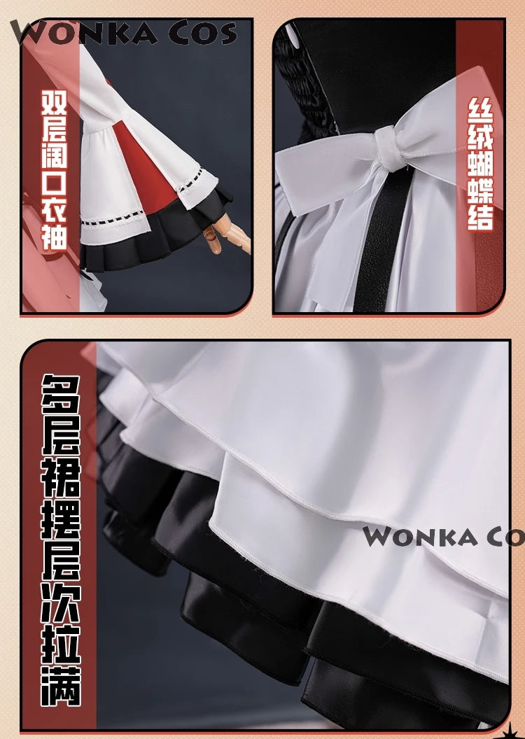 Project Sekai Akiyama Mizuki Cosplay Costume PJSK Lovely Lolita Party White Dress Wig Mizu5 Uniform Women Halloween Outfit