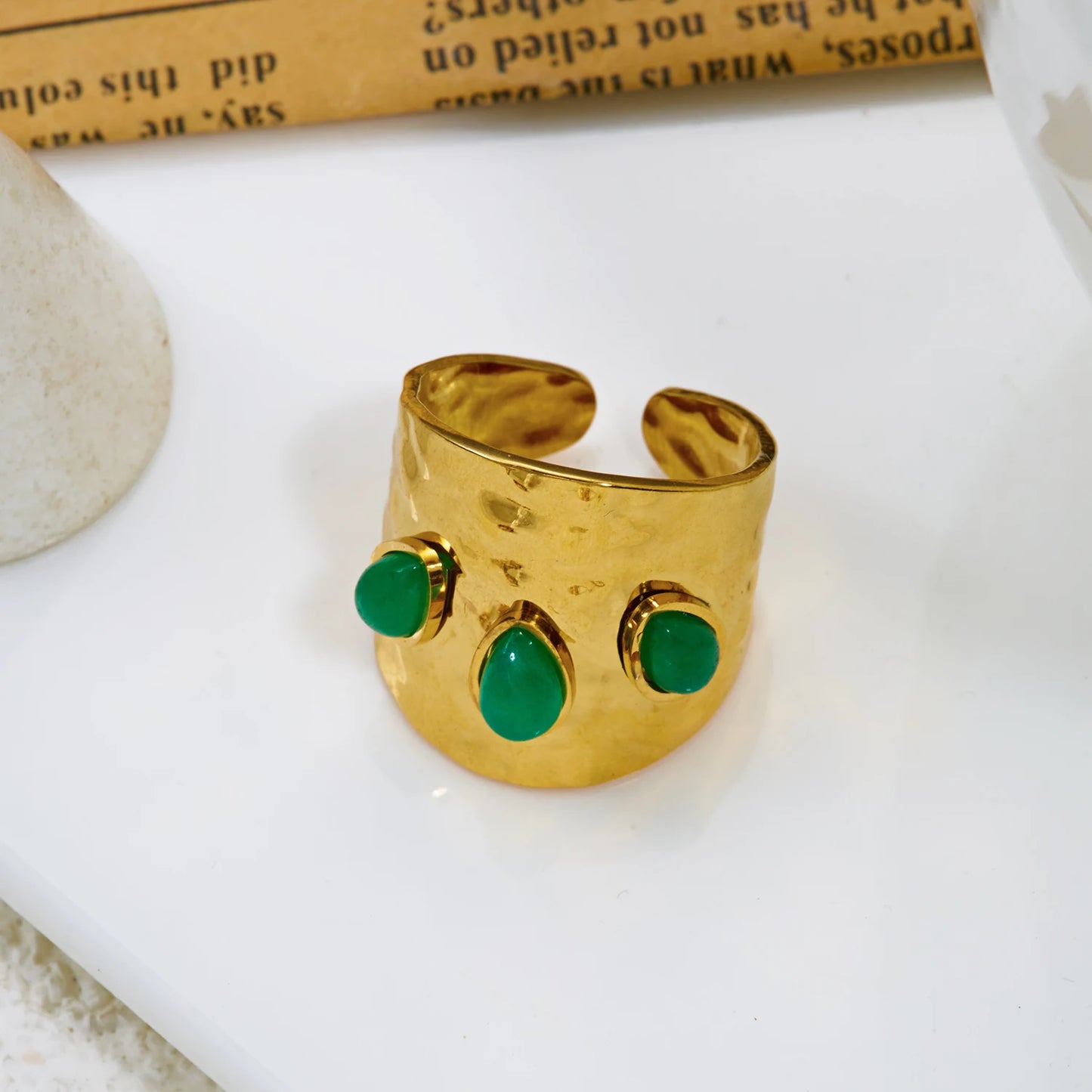 Women’s Stainless Steel Irregular Punk Statement Ring